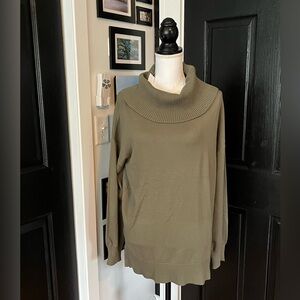 LOFT Cowl Neck Oversized Tunic Sweater